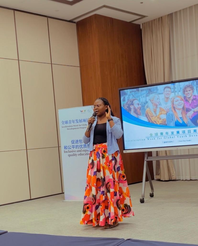 rugbwa's tweet photo. Our Executive Director proudly represented RUGBWA at the 2025 World Youth Development Forum (WYDF) in China! Our project is empowering and women girls in rural communities was named one of the top 100 youth actions globally! Seven years of dedication, recognized on a world stage. https://t.co/ASQkULQ8lS