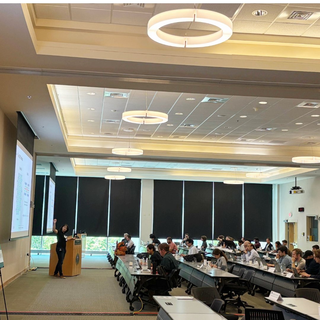OLCFGOV's tweet image. How do we find the workflows that will make the biggest difference and generate the most impact?💥
During her QCUF keynote, @meetIQM's Kristine Rezai explained how chemistry simulations, optimization, and quantum machine learning are a perfect fit for merging HPC and QC.💫