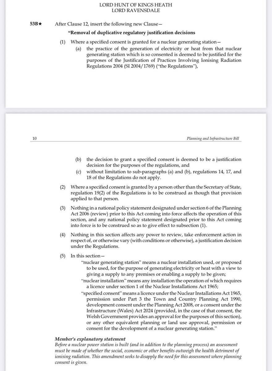 Robert Boswall (@robertboswall) on Twitter photo <a href="/LordPhilofBrum/">Philip Hunt</a>’s amendment to the Planning and Infrastructure Bill to make planning consent also give Justification for new nuclear energy stations is a great and fast solution. <a href="/LordPhilofBrum/">Philip Hunt</a>’s amendment to the Planning and Infrastructure Bill to make planning consent also give Justification for new nuclear energy stations is a great and fast solution.