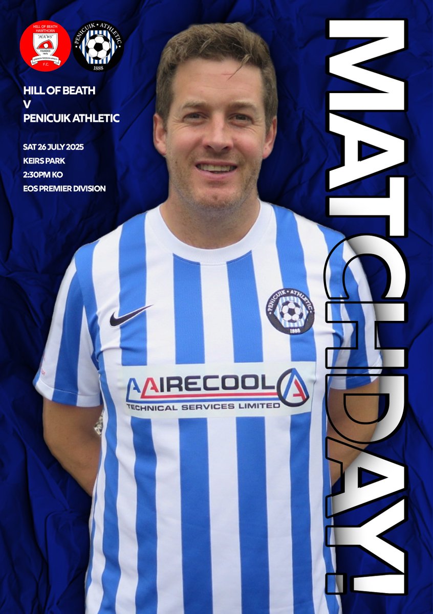 PenicuikAth's tweet image. ⚽️ It’s finally time to get back down to the serious business as the league campaign gets underway with a trip to Hill of Beath this Saturday!
Kickoff is at 2:30pm and we’d love to see as many of you there to back the Cuikie and our new management team!