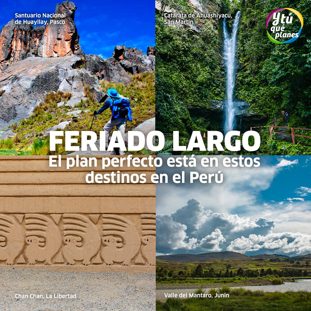ConoceelPeru's tweet image. Un fin de semana largo por #FiestasPatrias no se da todos los años. 😉
Tienes 4 días para escaparte, explorar y disfrutar del Perú. ¿Ya sabes a dónde vas?
Inspírate aquí 👉 bit.ly/3GFl79o
#YTúQuéPlanes #VíveloEnPerú #FinDeSemanaLargo