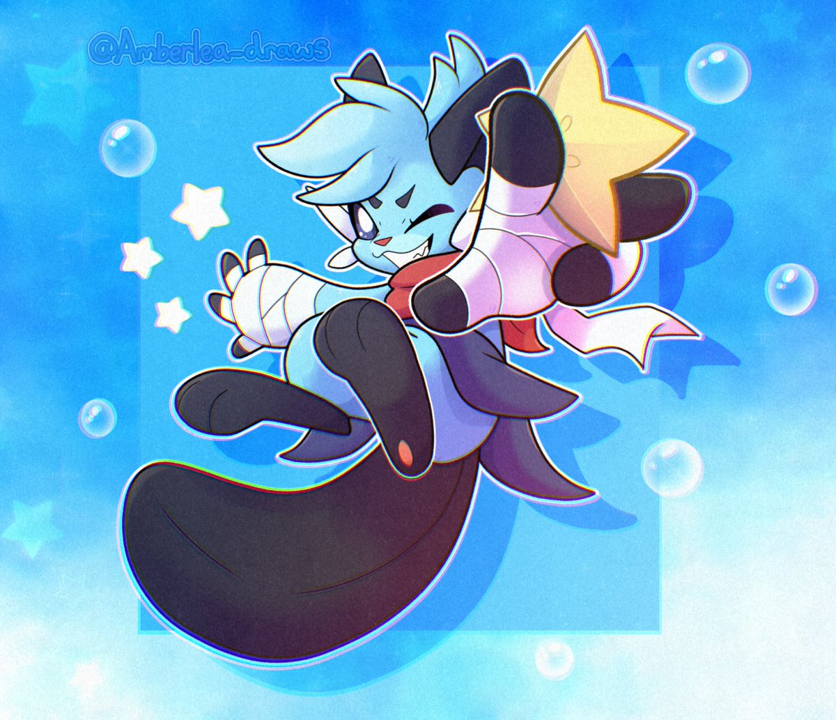 Amberlea_draws's tweet image. Art Fight attack #30 for @kelpcheep ⭐️