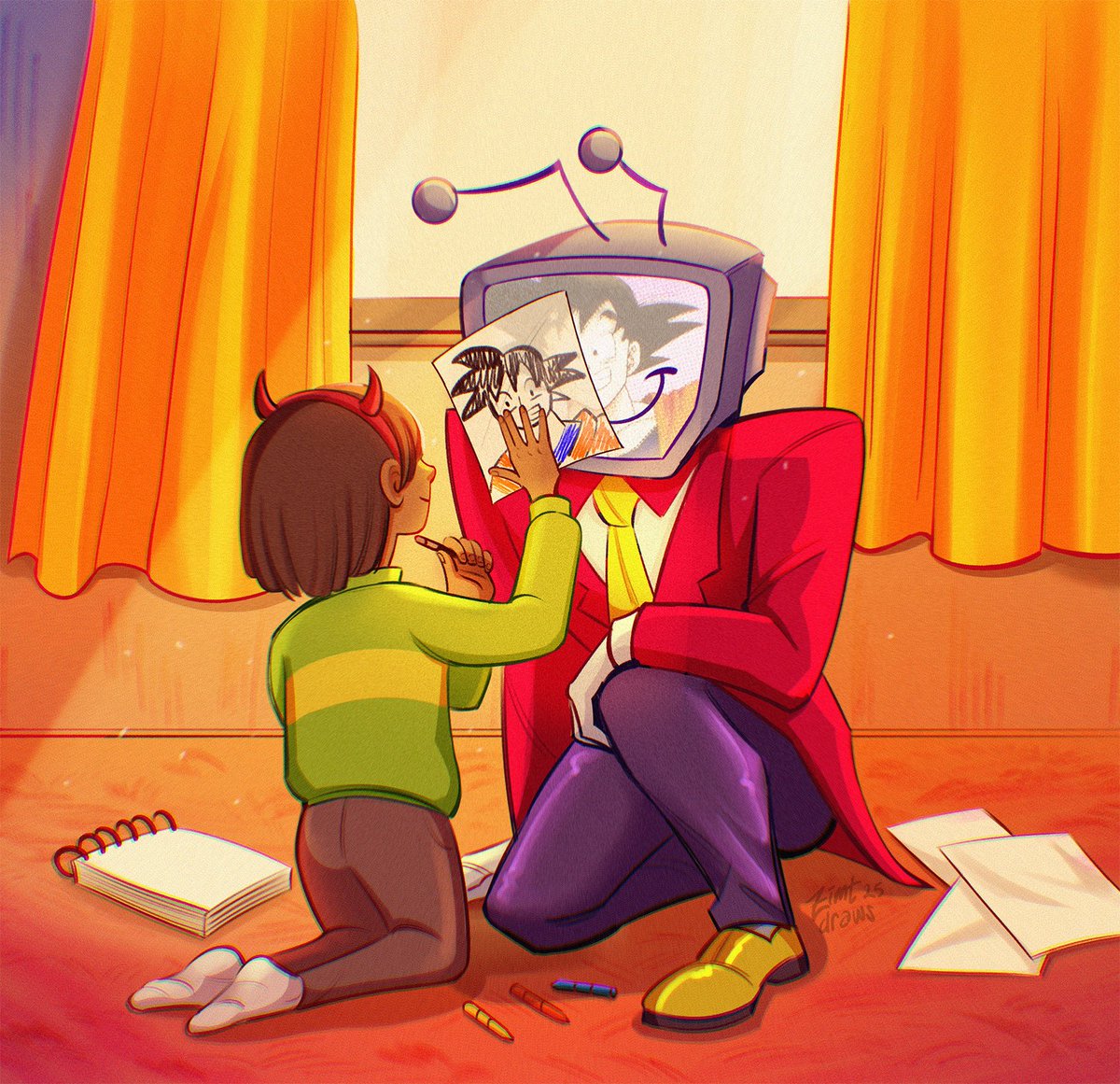 monameiart's tweet image. that one childhood memory ποΈ (1/2)
#DELTARUNE #tenna #krisdreemurr #deltarunefanart