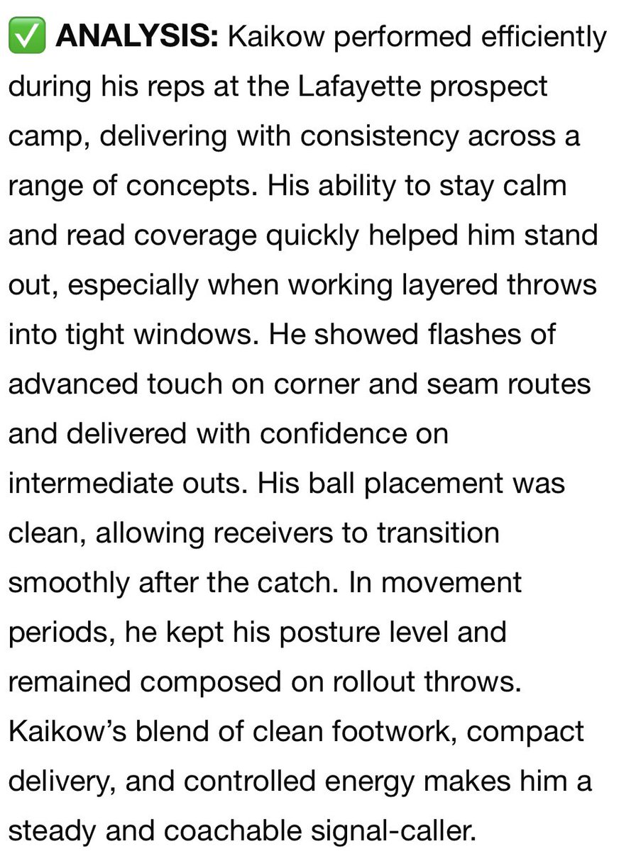 Charlie Kaikow QB 2026 (@charliekaikow) on Twitter photo Thank you <a href="/sixstarfootball/">Six Star Football | PLUS+</a> for the write up and being named a top offensive performer after Lafayette camp!! <a href="/NewHamptonFB/">Football | New Hampton School</a> <a href="/tjillson21/">Tanner Jillson</a> Thank you <a href="/sixstarfootball/">Six Star Football | PLUS+</a> for the write up and being named a top offensive performer after Lafayette camp!! <a href="/NewHamptonFB/">Football | New Hampton School</a> <a href="/tjillson21/">Tanner Jillson</a>