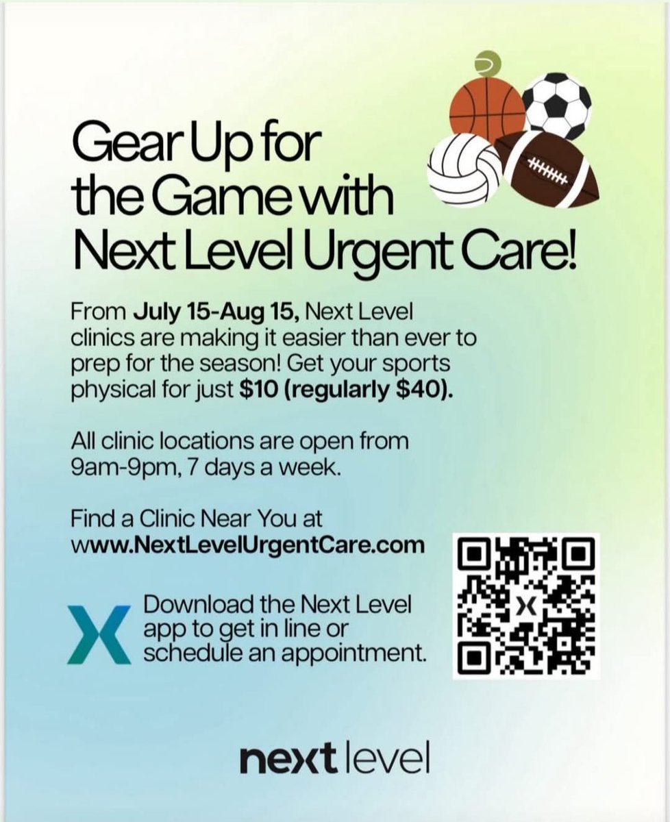 WHSTigersFB's tweet image. $10 physicals, 7 days a week. No reason to NOT have your physical ready to go BEFORE practice starts Aug 4th!