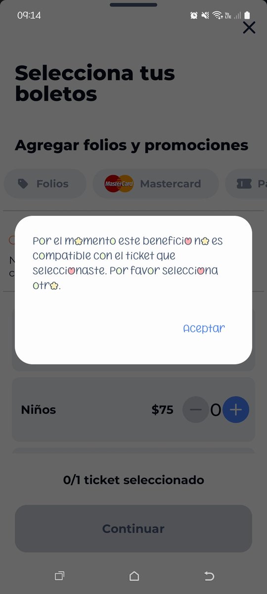 LuxHelena's tweet photo. @AyudaCinepolis Compré 5 entradas para cinepolis universidad y cuando quiero agregarlo me arroja esto https://t.co/Z99jNLfNay