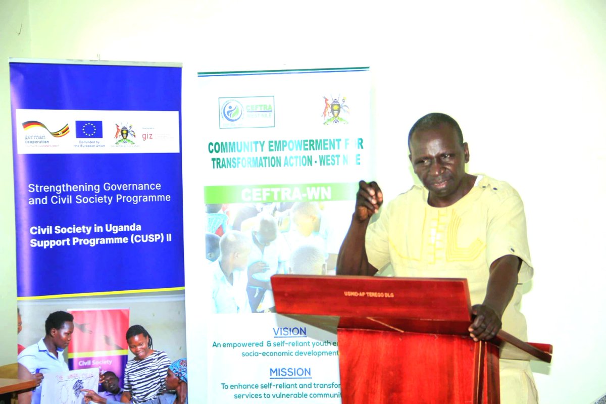 CEFTRAWESTNILE's tweet image. We have successfully launched a new project in Terego district, Meaningful youth participation in decision making process, with funding from Germany government co funded by Europen union. Amplifying youth voices. @GCSP_Uganda