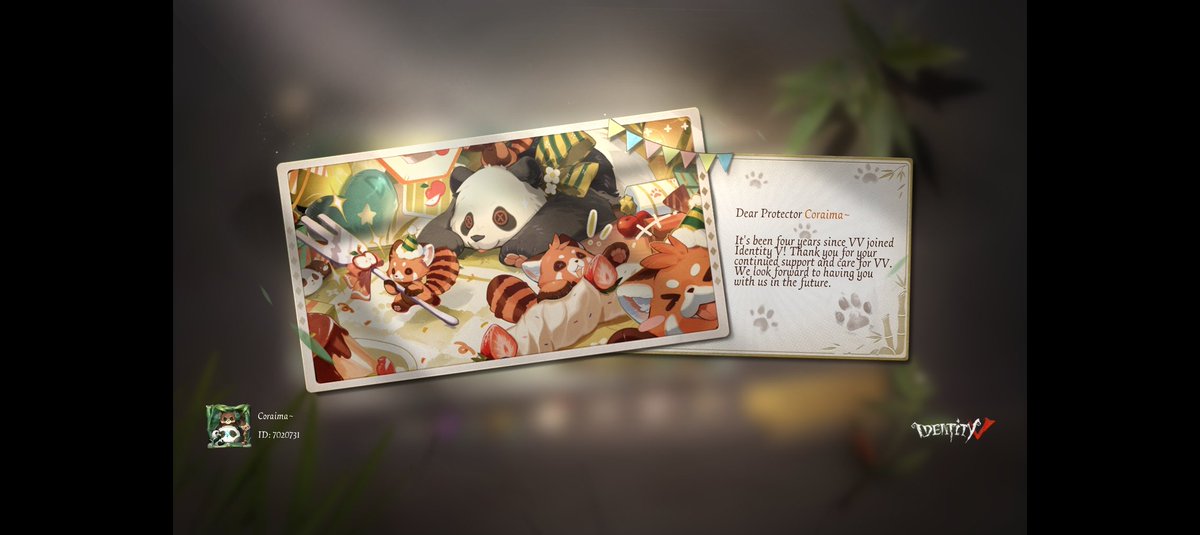 CoraimaDesu's tweet photo. I'm playing Identity V. Fancy a game? https://t.co/cv6DADTqW6