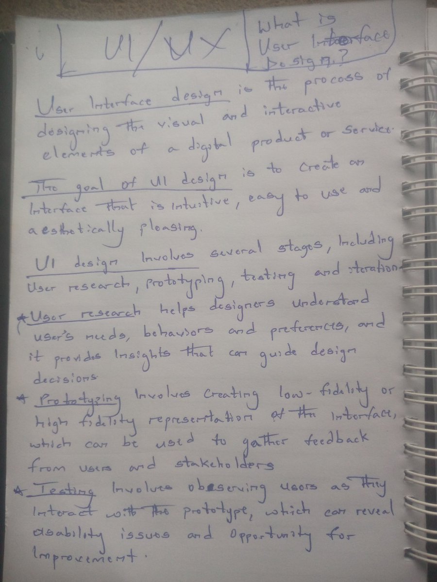 thelawdesigns's tweet image. I just finished Lesson 1 of 18 in my UI/UX design course from @Daviowhite
Here are some of the things I jotted down and learned.