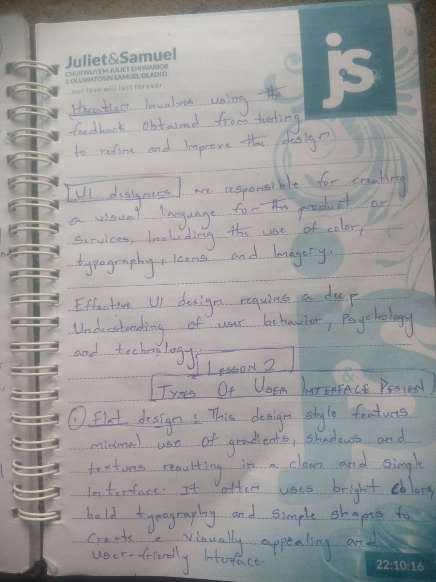 thelawdesigns's tweet image. I just finished Lesson 1 of 18 in my UI/UX design course from @Daviowhite
Here are some of the things I jotted down and learned.