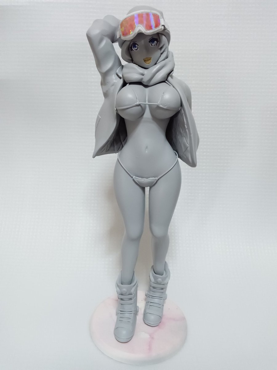 mikumikud's tweet image. 2025夏ワンフェスで展示する、DYTM先生原作の『SnowGIRL·ラーニャ』です。以上3点は9月にBOOTHにて販売します。