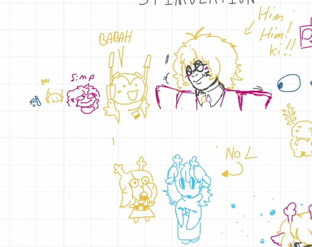 B0nniy's tweet photo. Also some whiteboard drawings with my friends 
@JustdoThis78 and @ShinyCactus_ https://t.co/uEOH4HZlVV