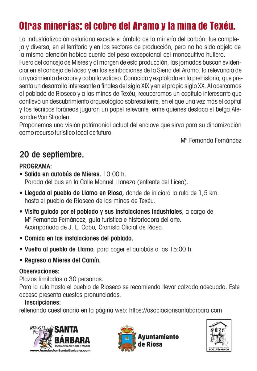 Ya podéis reservar las plazas para las visitas guiadas que realizaremos en Septiembre durante el transcurso de las XVII Jornadas de Historia y Patrimonio 2025!

asociacionsantabarbara.com/tienda/