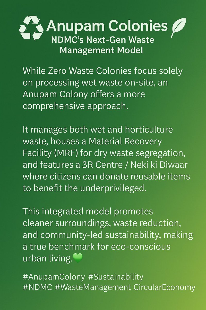 Rajiv Kumar Jain (@rajivjain1962) on Twitter photo #NDMC
Anupam colonies Vs Zero Waste colonies
NDMC’s Next -Gen Waste Management Model #NDMC <a href="/gupta_rekha/">Rekha Gupta</a> #NDMC
Anupam colonies Vs Zero Waste colonies
NDMC’s Next -Gen Waste Management Model #NDMC <a href="/gupta_rekha/">Rekha Gupta</a>
