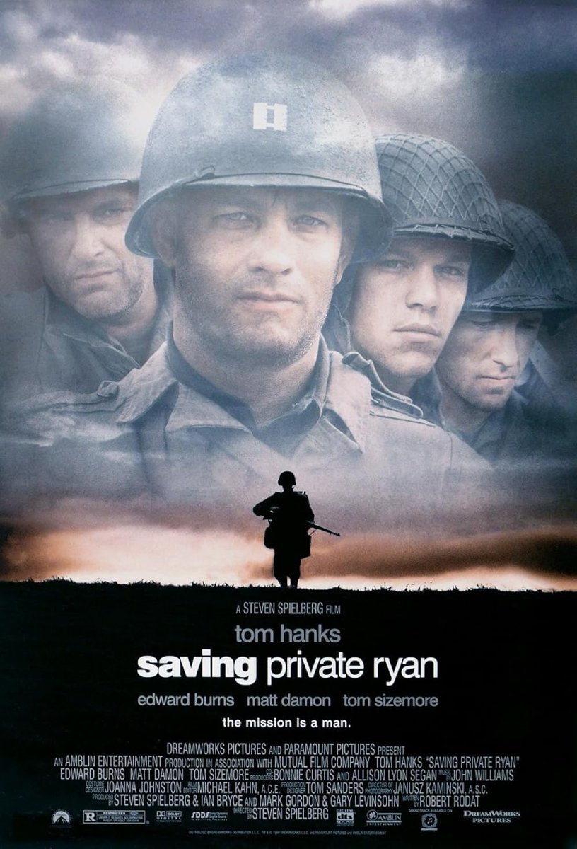NickFlixPod's tweet image. Great on this day in 1998, Saving Private Ryan hits theaters. This was one of the most incredible theatrical experiences of my life. One of Spielberg's best and an all time film about the greatest generation. Also each cast member brings it. #SavingPrivateRyan