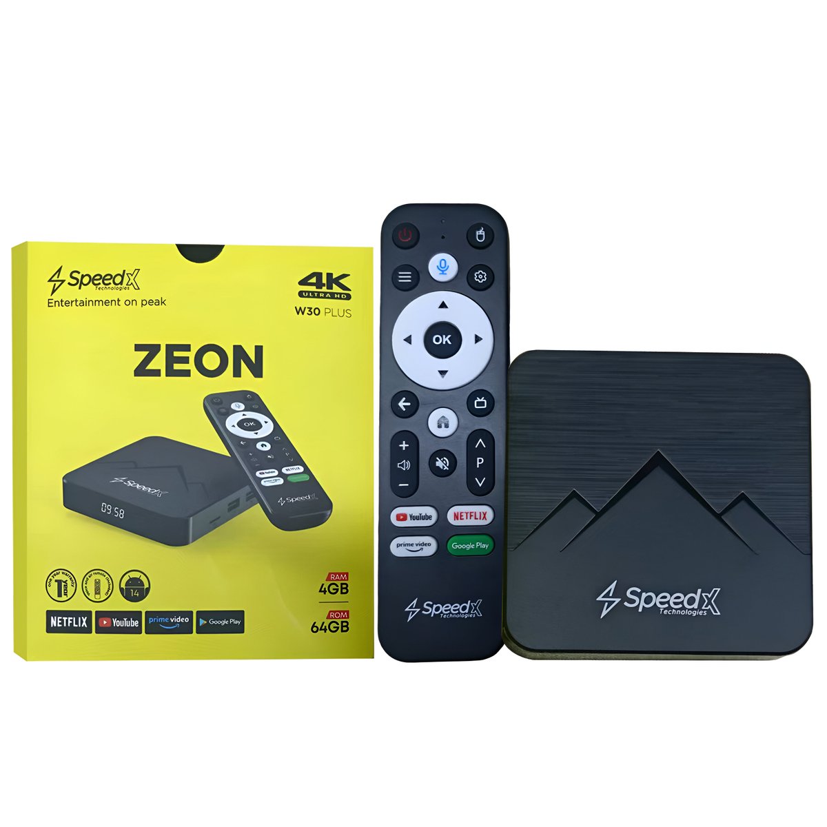 mislebazar's tweet image. Speed-x W30 Plus Zeon Quad-core Arm Cortex A53 Android 14.0v Dual WIFI Band 4k 60fps Smart Tv Box 4gb+64gb Air Mouse With Voice Control.

mislebazar.pk/product/smart-…

#SmartTVBox #VoiceControlTV #quadcore #CortexA53 #android #AndroidTV #4KUltraHD #W30 #ZEON