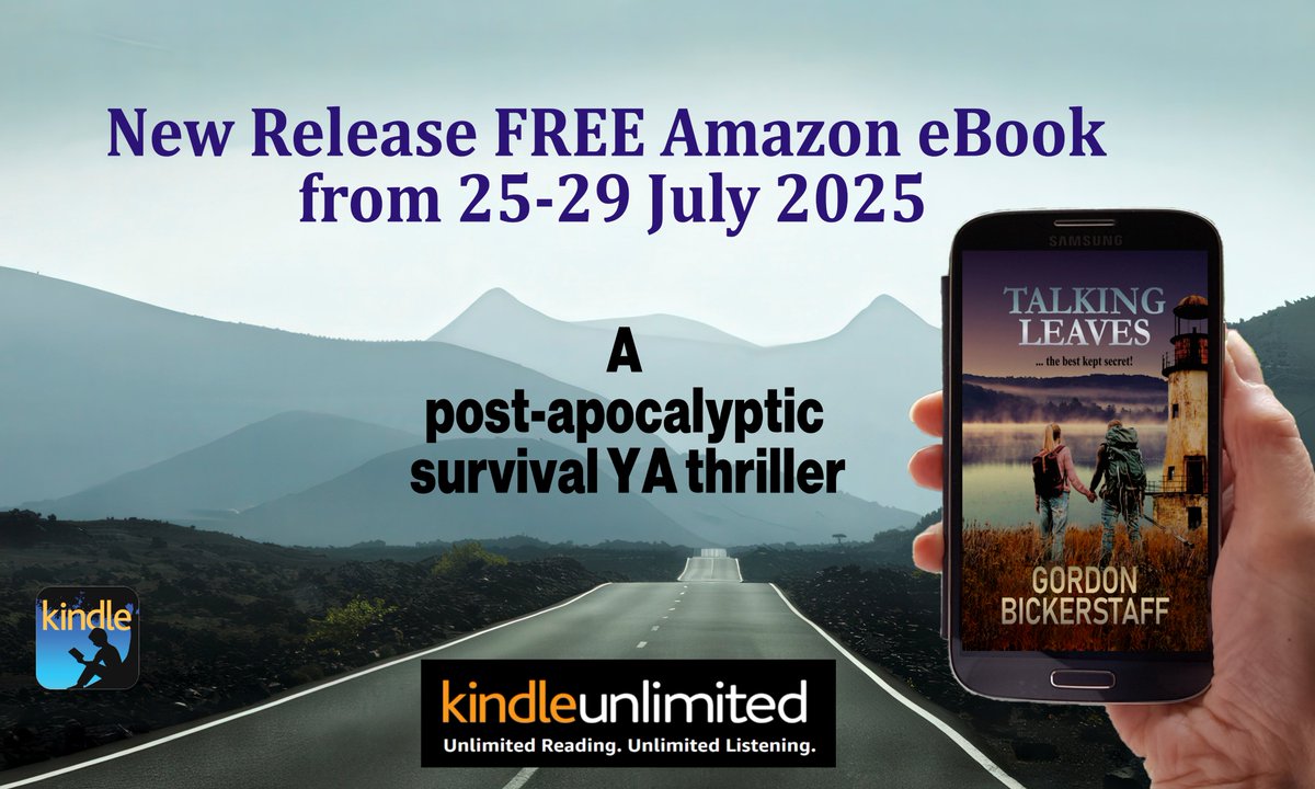 GFBickerstaff's tweet image. Talking Leaves #FREE 😀😀
Amazon eBook download 25-29th July
amazon.co.uk/dp/B0FJFNKPT7
Dark and disturbing sci-fi post-apocalypse thriller with YA rebels fighting an oppressive regime. #Bookboost #Bookblast #Kindle #scifi #sciencefiction #FreeBooks #FreeDownload #FreeReads…