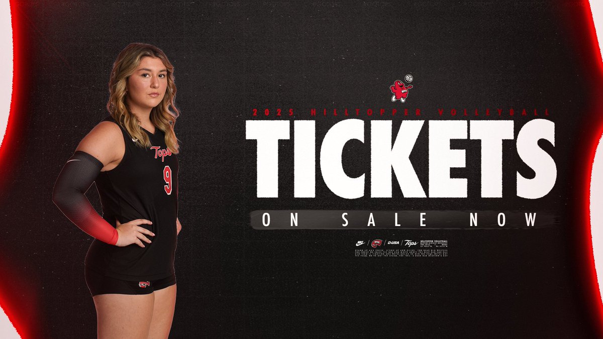 WKUVolleyball's tweet image. Catch all the action at Diddle Arena this season! Get your 2025 WKU Volleyball tickets today!
๐ bit.ly/3IZL5oy
#GoTops