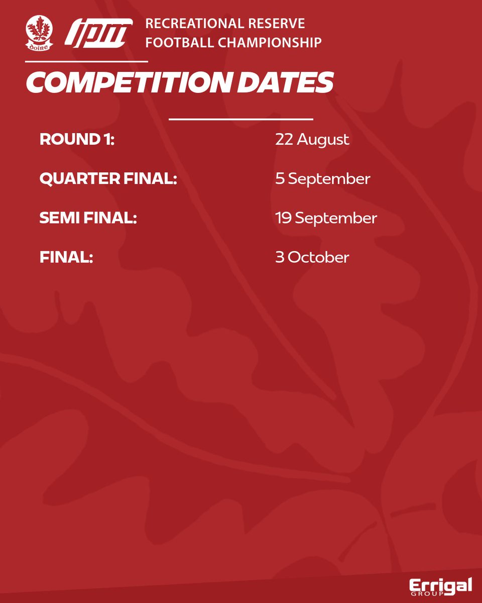 Doiregaa's tweet image. 🏐🇦🇹 The draw for the 2025 𝗝𝗣𝗠 𝗥𝗲𝗰𝗿𝗲𝗮𝘁𝗶𝗼𝗻𝗮𝗹 𝗥𝗲𝘀𝗲𝗿𝘃𝗲 𝗙𝗼𝗼𝘁𝗯𝗮𝗹𝗹 𝗖𝗵𝗮𝗺𝗽𝗶𝗼𝗻𝘀𝗵𝗶𝗽 has been made at Owenbeg this evening ⤵️