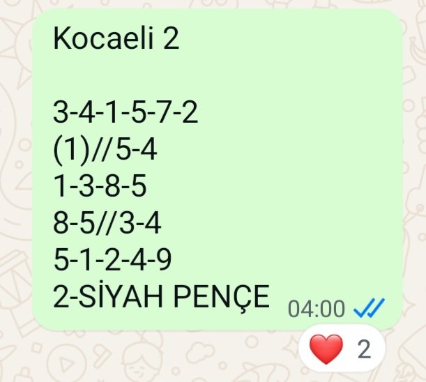 Burak Sağlam (@buraksglm1) on Twitter photo Grubumuzda Ankara ve Kocaeli 2.altılıları başarı sağlamıştır...
Değerlendiren üyelerimize hayırlı olsun..
<a href="/Abdulmelik012/">Abdul melik aslan</a> Grubumuzda Ankara ve Kocaeli 2.altılıları başarı sağlamıştır...
Değerlendiren üyelerimize hayırlı olsun..
<a href="/Abdulmelik012/">Abdul melik aslan</a>