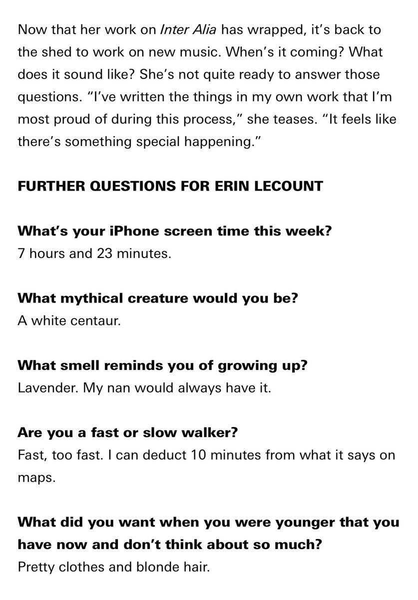 erinlecount's tweet image. thx for having me @i_D to talk theatre / music / mythical creatures + my screen time :P love u ♡ i-d.co/article/erin-l…