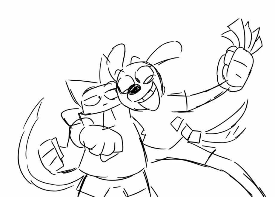 OGThisNThat's tweet image. Rough storyboards for the pilot are finished 🐶🐱 #ThisNThatCartoon