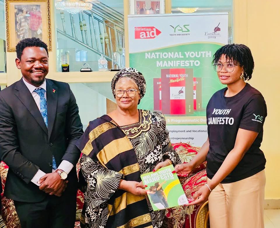 Dr. Joyce Banda, Malawi’s former President and leader of the  People’s Party (PP) endorsed the National Youth Manifesto today in Lilongwe. <a href="/YAS_Malawi/">Youth and Society (YAS)</a>