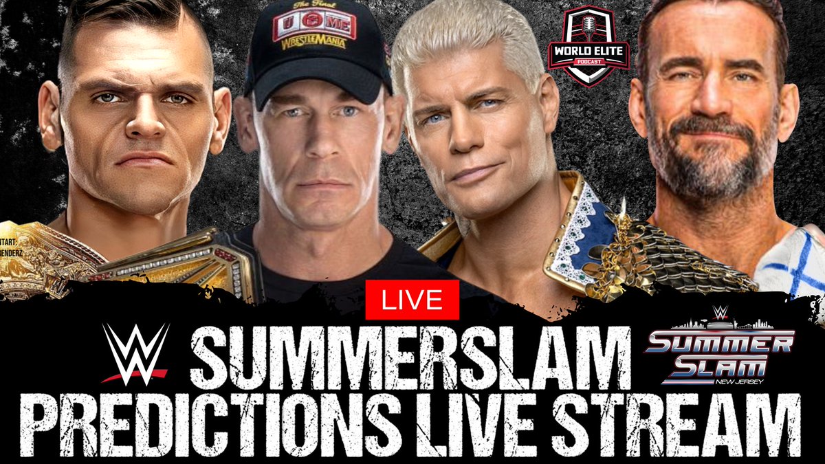 WorldElitePod's tweet image. MONDAY
7/28
5:00PM CST
#SUMMERSLAM PREDICTIONS
FEAT. @b_arceneaux_
youtube.com/live/9YhVE4_j1…