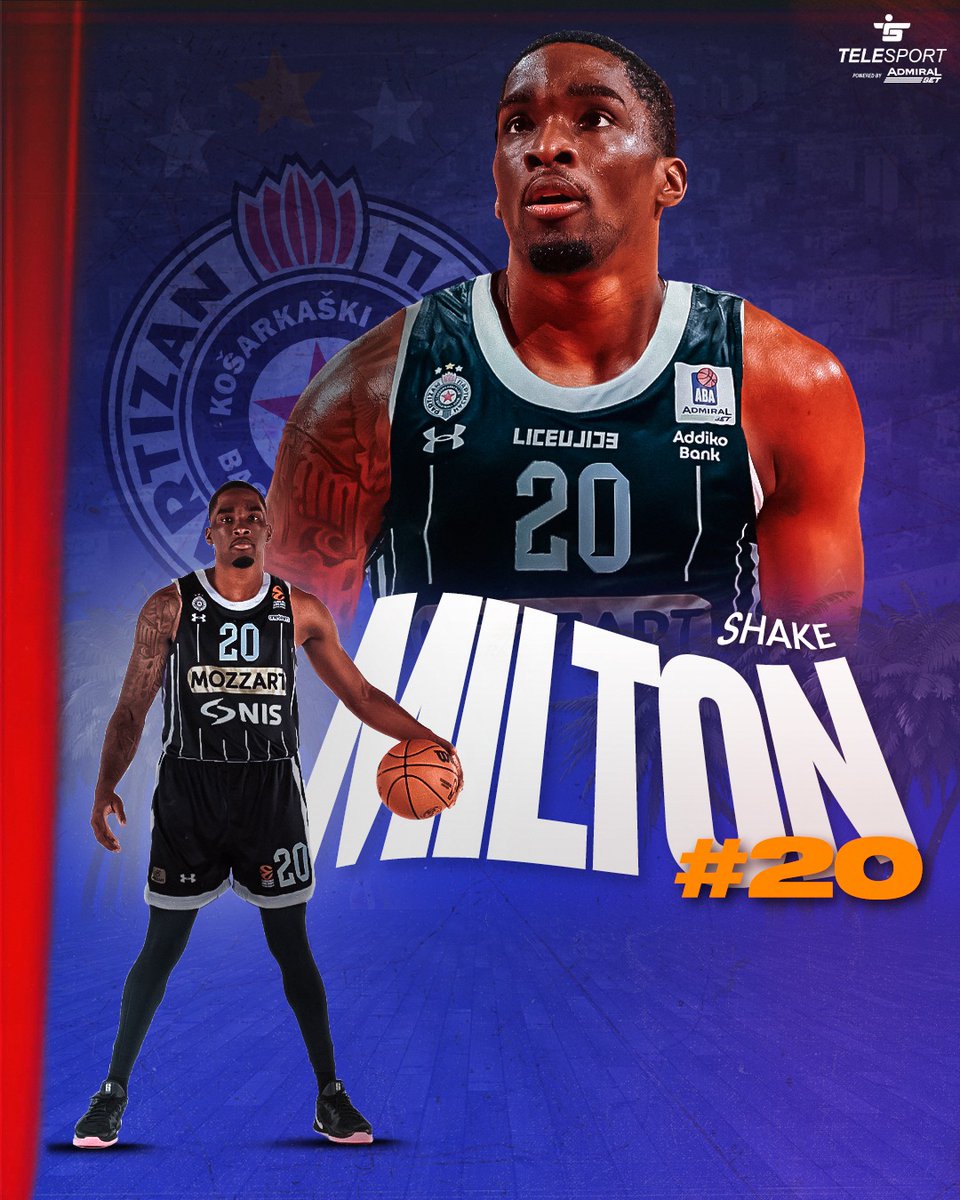TelesportRS's tweet photo. 🚨EXCLUSIVE: Shake Milton is a Partizan player! 💥

Earlier today we reported this as an exclusive, and now it’s done. According to our exclusive sources, the guard has JUST signed a two-year deal with Partizan and will earn $1,200,000 next season. ⚫⚪

A huge addition for the black-and-whites!🔜