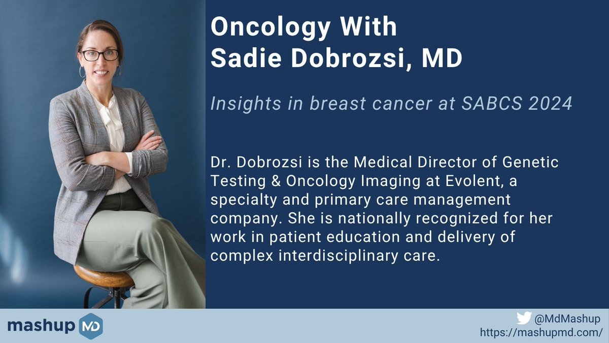 MdMashup's tweet image. 🔬 Predictive genomics is transforming breast cancer care by guiding treatment choices. Dr. Sadie Dobrozsi highlights how pharmacogenomics goes further to personalize dosing and reduce trial and error.
Learn more: mashupmd.com/expert-collect…