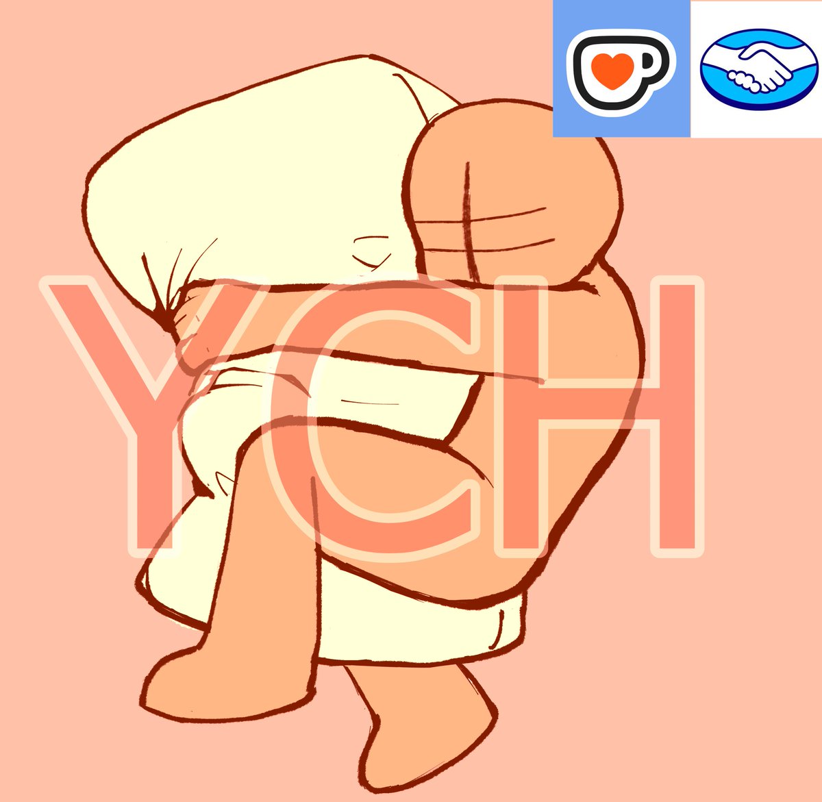 Hachi_Produc's tweet image. ✨¡YCH COMMISSIONS! ✨
Personaje abrazando una almohada
3000 $ ARS
(Mercado pago)
4 $ USD
(KO- FI)