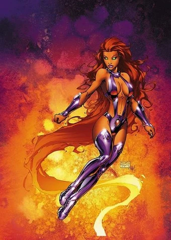 alicatrose14's tweet photo. I don't expect @DCOfficial's #DCU to head that way soon, but I would love a live-action #film of #Starfire's origin story, and I think #Lais Ribeiro would nail the look... even if they chose to tone down the outfit https://t.co/QiVfwqfkwI