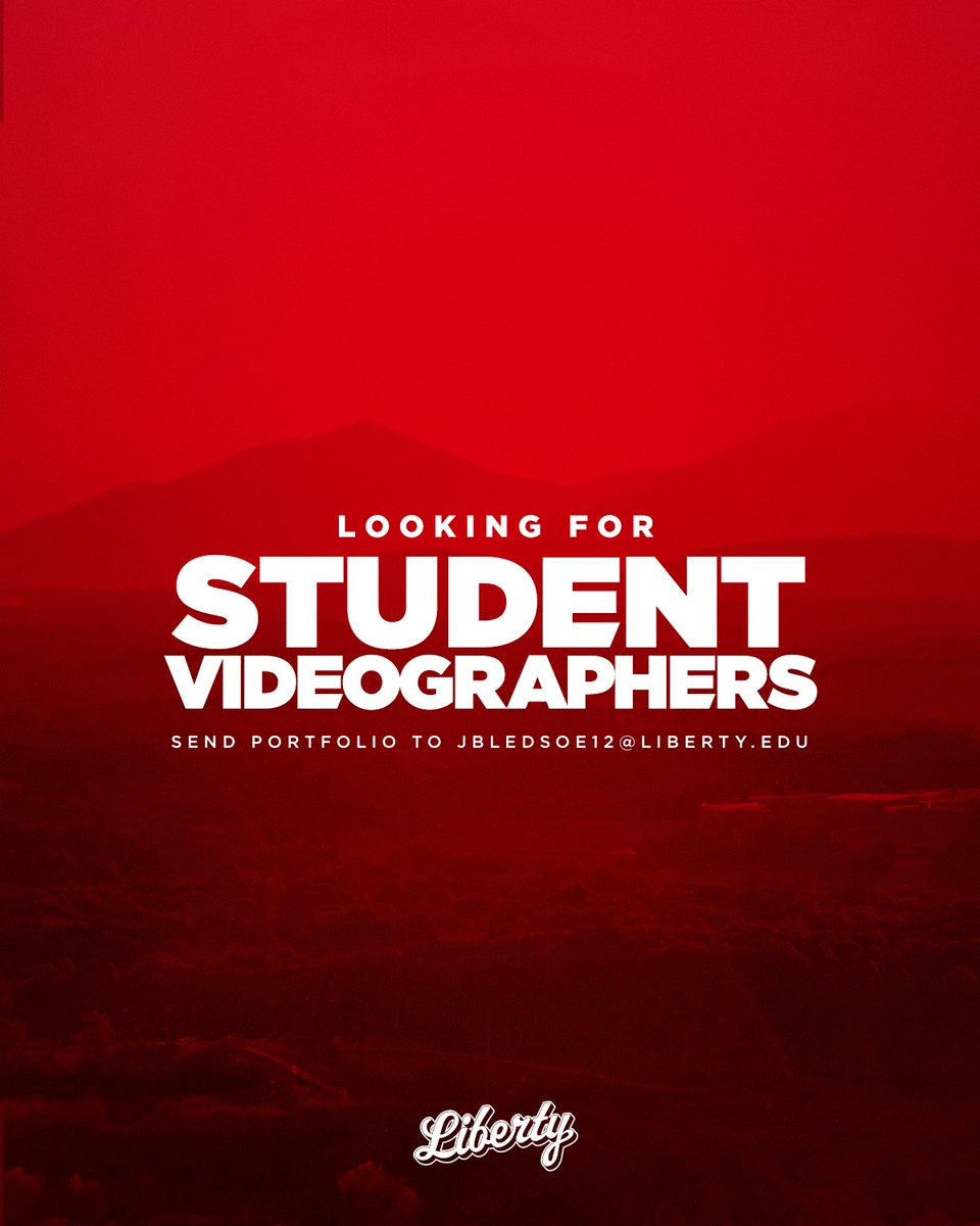 LibertyFlames's tweet image. Calling all creatives 🎥
We’re looking for a student videographer to join our team!