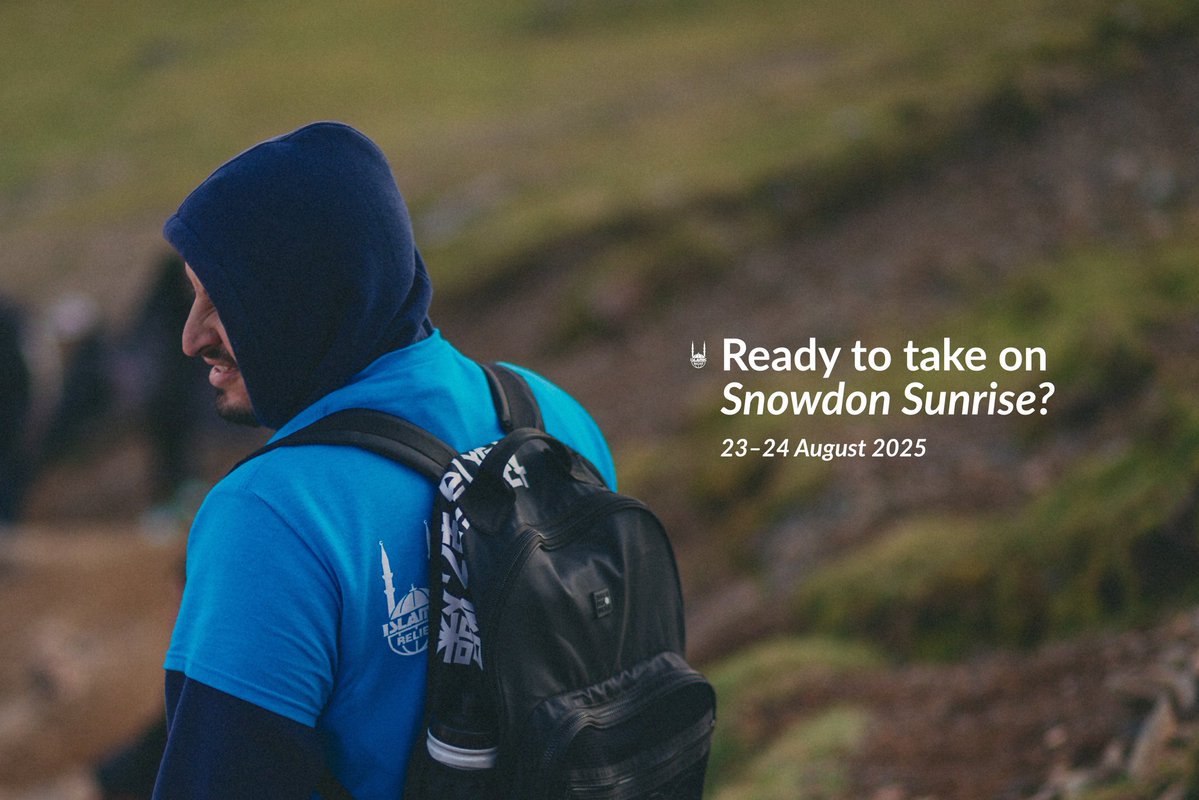 IslamicReliefUK's tweet image. 🌄 This August, take on #Snowdon with a twist – we'll be trekking in the dark to reach the summit for sunrise!
Come along to catch a breathtaking view, make friends for life, and fundraise for one of the best forms of charity: water. 💧
🥾 iruk.co/challenges