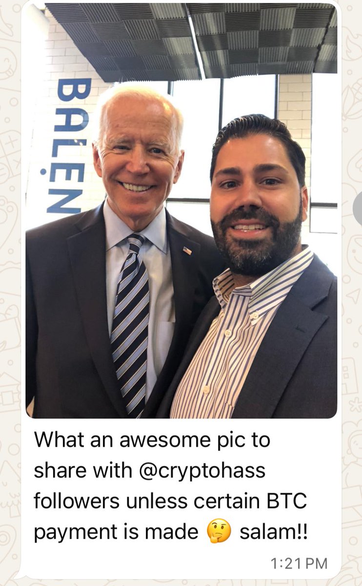 CryptoHass's tweet image. I will not be subject to blackmail! 🤣