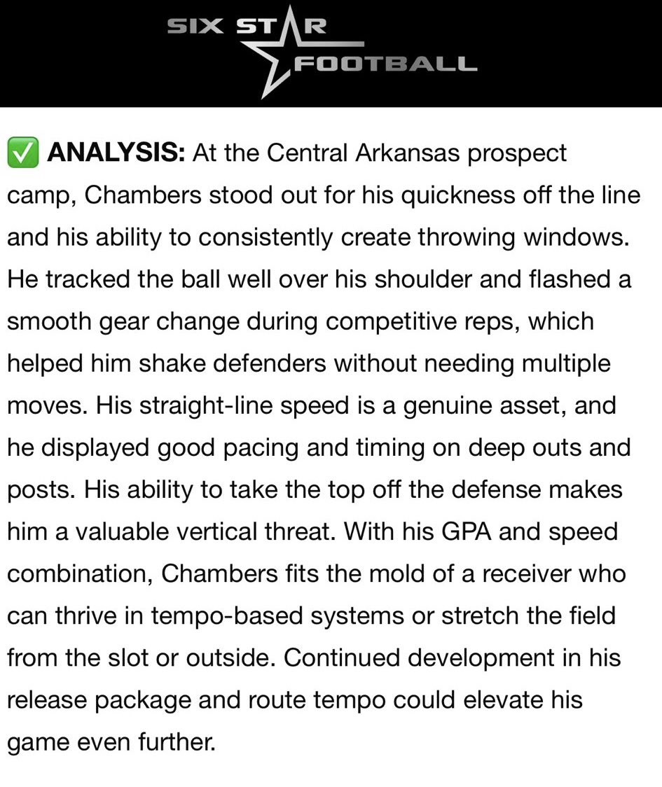 _19Problemz's tweet image. Thank you @sixstarfootball for the article. Had a great time at Central Arkansas
@scott_wattigny @DPTnola @UCA_Football @chasefourcade @CoachWitch