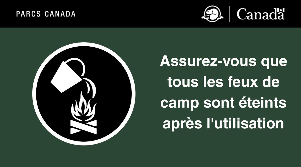 ParcNationalMI's tweet photo. Pendant cette période de temps chaud et sec, le parc surveille les conditions de sécurité incendie.
S'il vous plaît, consultez notre site Web pour des informations à jour sur les interdictions de feu et assurez-vous que tous les feux de camp sont éteints après l'utilisation. https://t.co/8QRzlQvgNu