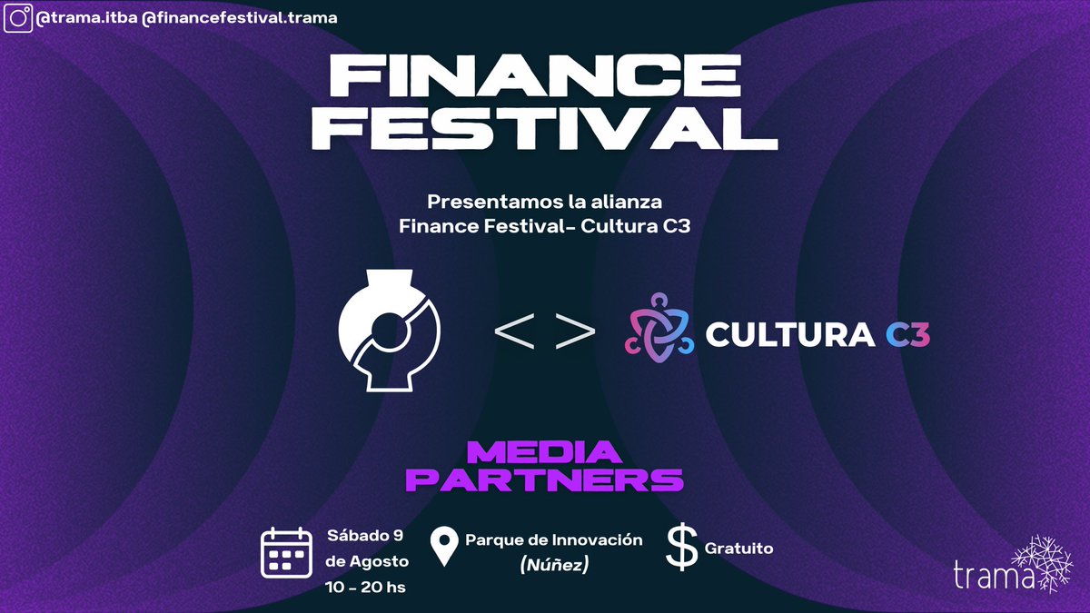 Cryptopall_'s tweet image. Estamos encantados de presentar la alianza de Media Partners junto con Cultura C3 🤝
Inscribite que falta cada día menos 👀
forms.gle/6d2d3UuS7hcbvP…
