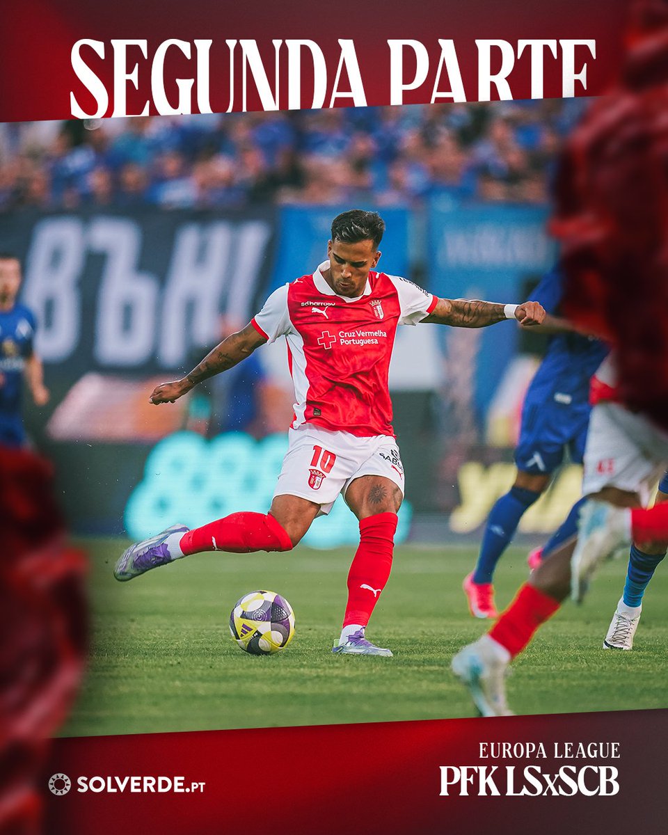 SCBragaOficial's tweet photo. 🛎 | SEGUNDA PARTE - SECOND HALF
45’ Recomeça em Sófia.
#UEL | #LEVSCB | #GanharComTodos https://t.co/nr6q6qsW0s