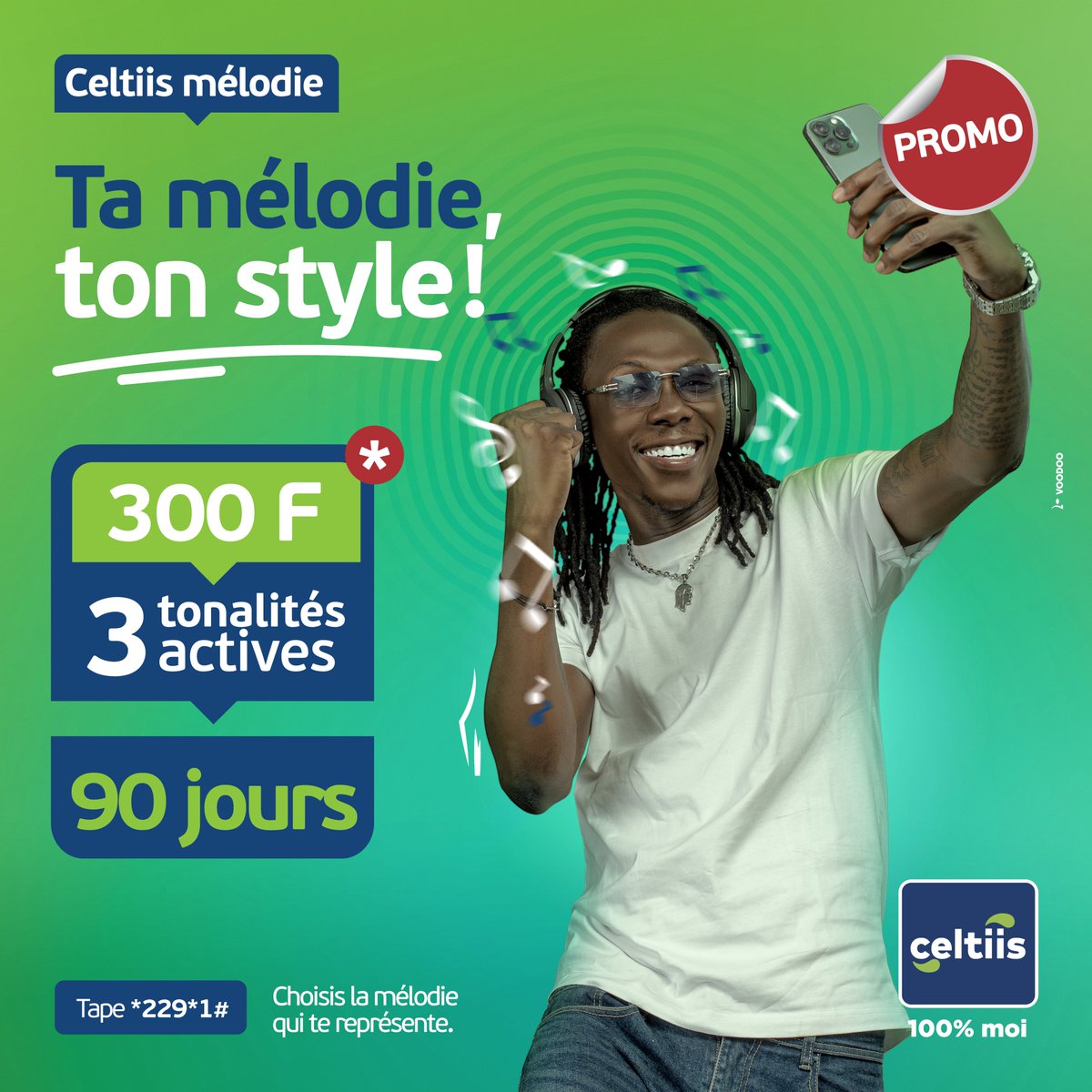 celtiisbj's tweet image. NOUVEAU ! 🤩 Celtiis Mélodie débarque pour faire vibrer tes contacts !
Tu imagines la tête de tes potes kiffer ta sonnerie AVANT MÊME que tu décroches ?
Pour 300 F, tes 3 mélodies préférées tournent pendant 90 jours. Bonjour l'ambiance !
#1erOperateurGlobal #Wasexo
