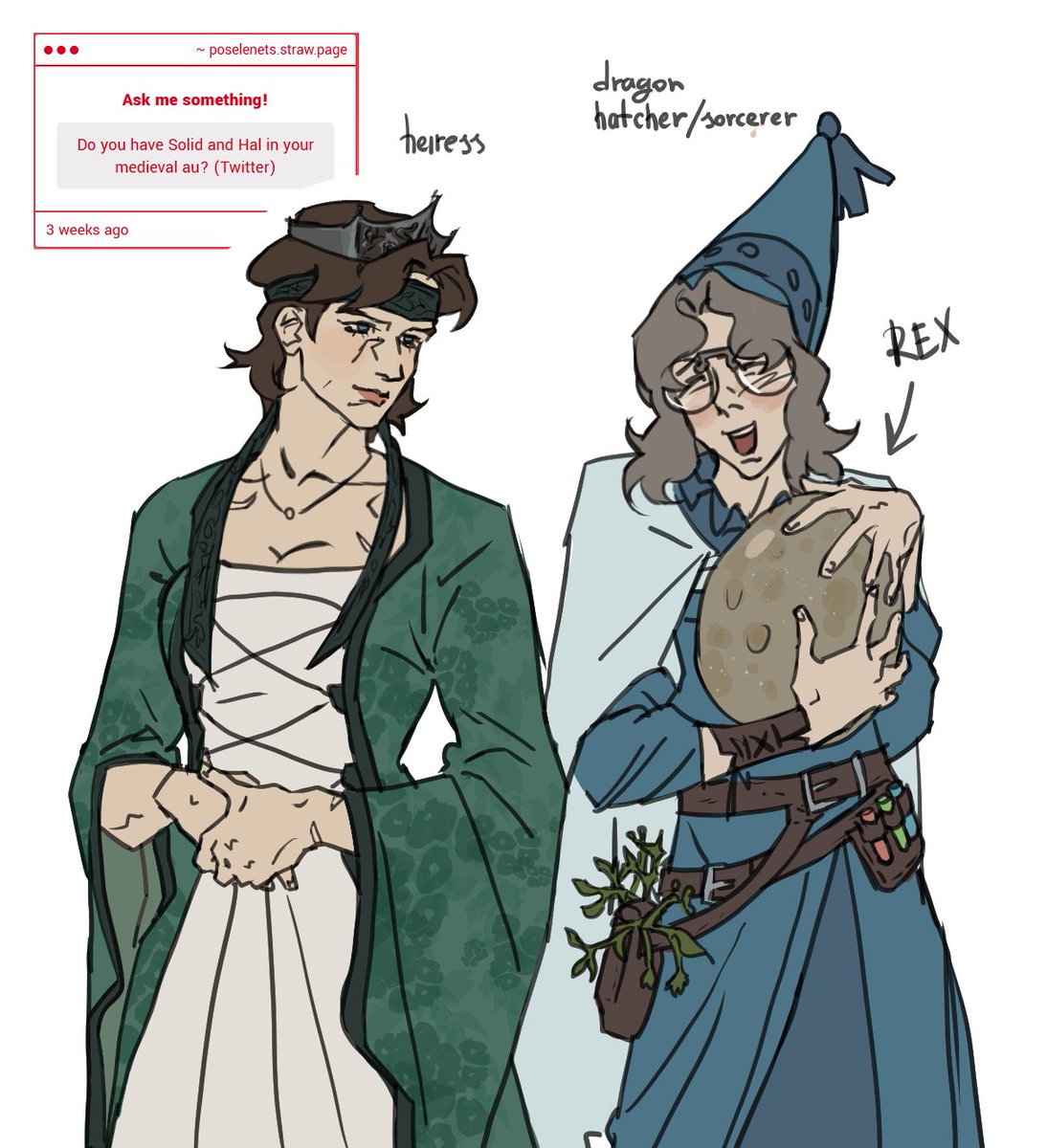 poselenets's tweet image. Yes, I have. In this au metal gears are descendants of extinct dragons, so Otacon's duty is to hatch an ancient egg
#mgs #otasune