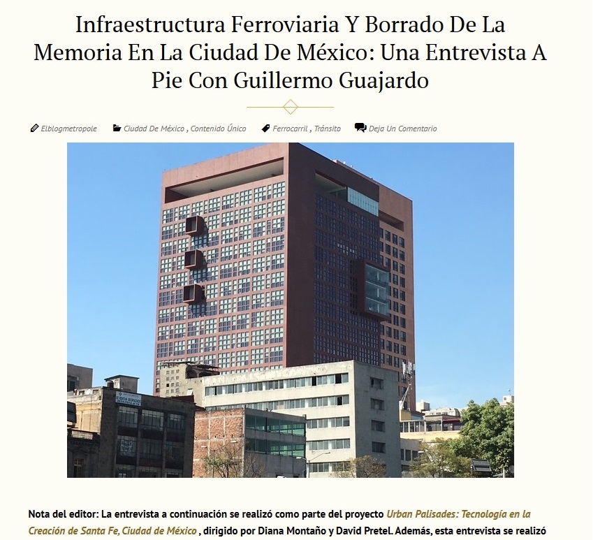 Nuestro socio Guillermo Guajardo aborda en esta entrevista las huellas que dejado el ferrocarril en la Ciudad de México
asihf.org/entrevista-a-g…