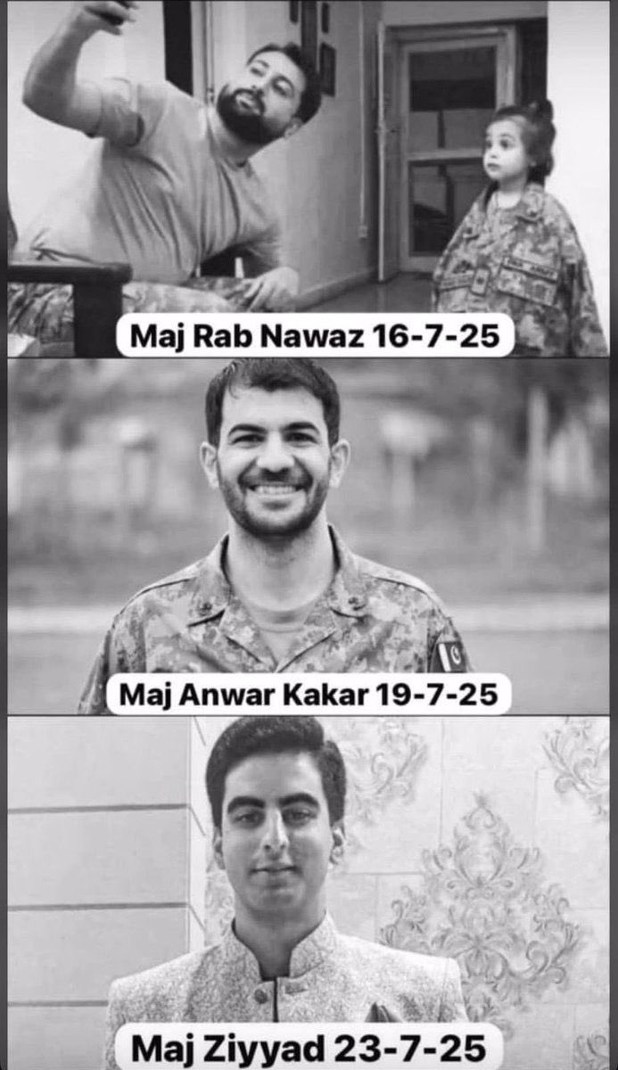 یہ جو سوہنی دھرتی ہے، اس کی حفاظت کی قیمت روز کوئی ماں، کوئی بیوی، کوئی بیٹی ادا کرتی ہے۔
سات دنوں میں تین افسر شہید ہوئے، اور ہم ابھی تک ان پر انگلیاں اٹھا رہے ہیں؟
جو کل جینے کے خواب دیکھ رہے تھے، وہ آج وطن پر مر مٹے 

شکوے کم کریں، قربانیاں یاد رکھیں

#OurMartyrsOurHonor🇵🇰💔