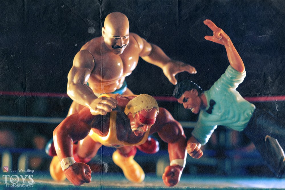 Hulk Hogan WWF Hasbro, a été ma toute première figurine de catch.

Mes plus grands souvenirs de lui resteront :
- sa rivalité avec Andre the Giant
- sa rivalité avec le Iron Sheik
- Et bien sûr, celle avec Sid et Ric Flair
Repose en paix, brotha, tu l'as bien mérité.