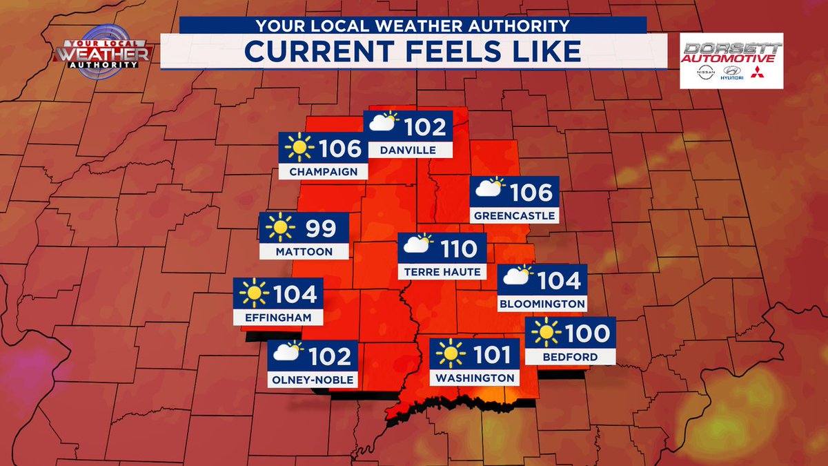 jessewalkerWTWO's tweet image. Current heat index.  Be careful out there today