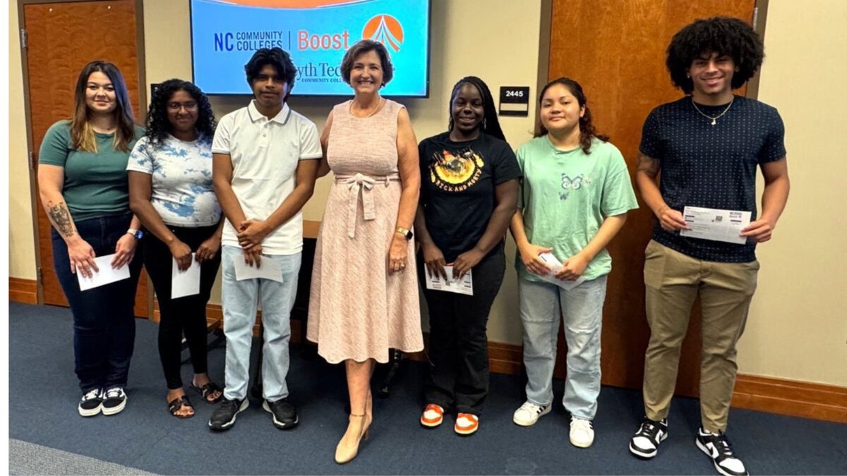 Boost is here!💥

This fast-track college-to-career program is helping students at Forsyth Tech and expanding to 15 NC community colleges.

Finish college faster. Land a high-wage job. Let’s go Boost. 💪

#BoostNC #NCCCS #NCCommunityColleges