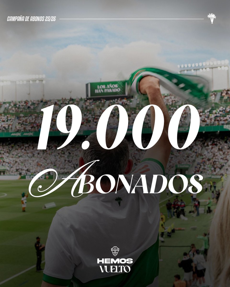 DataSpain_'s tweet image. 🟢 El @elchecf alcanza oficialmente los 19.000 abonados en la campaña de regreso a Primera División y es actualmente el noveno equipo con más abonados en la @LaLiga en la temporada 25/26 👀