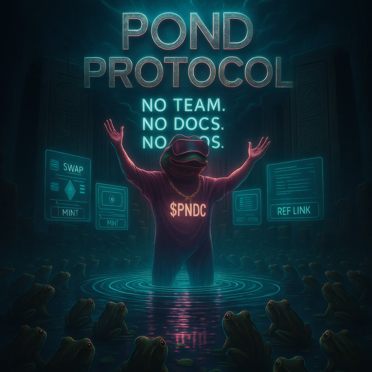 DegenMafia_'s tweet image. ⚙️ Pond Protocol

No founder. No face. No fear.

The protocol is the frog.

 🎧 ditto.fm/pond-protocol
 🧢 degenboys.club/products/pond-…

#PondProtocol #PondSeason #PNDC #ClickToEarn