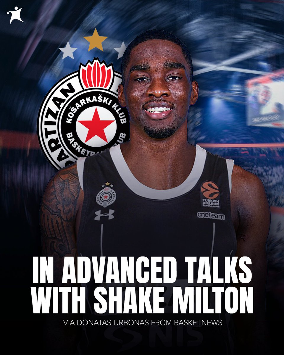Seven-year NBA veteran Shake Milton is in advanced talks with Partizan, according to <a href="/Urbodo/">Donatas Urbonas</a> 🇷🇸

More details: basketne.ws/46X879C