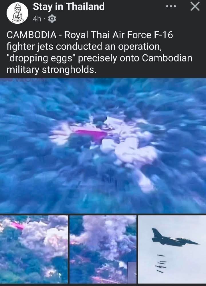 5o_tenpheaa's tweet photo. Thailand launched airstrikes, dropping bombs on a monastery where civilians were staying and on a health center that Thailand believed was a Cambodian military base, resulting in the death of an elderly man.
#ThailandStartedTheWar
#JusticeForCambodia
#cambodianeedpeace https://t.co/Z1sbC9DWVZ